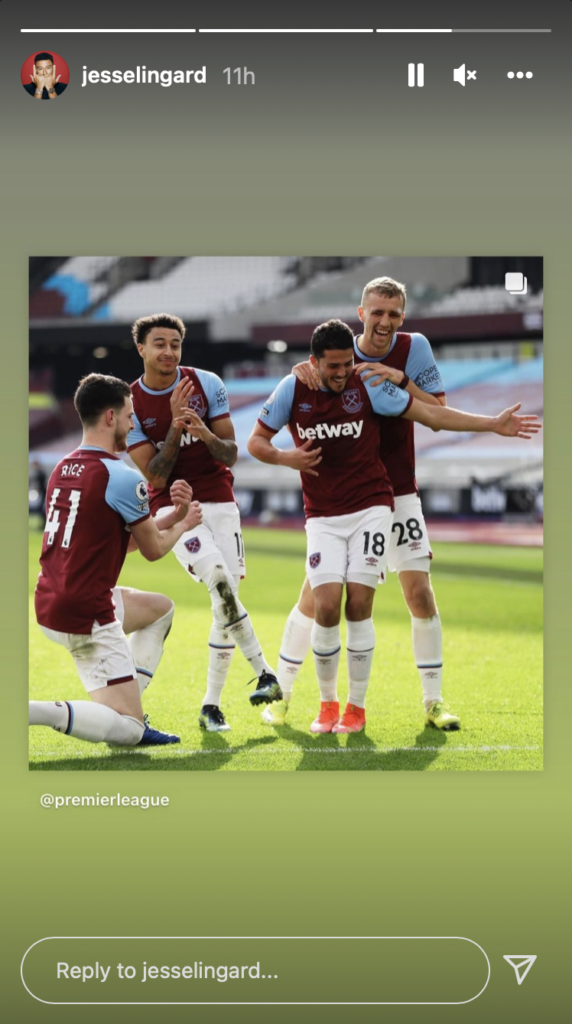 Jesse Lingard teases West Ham fans yet again on Instagram - Bóng Đá