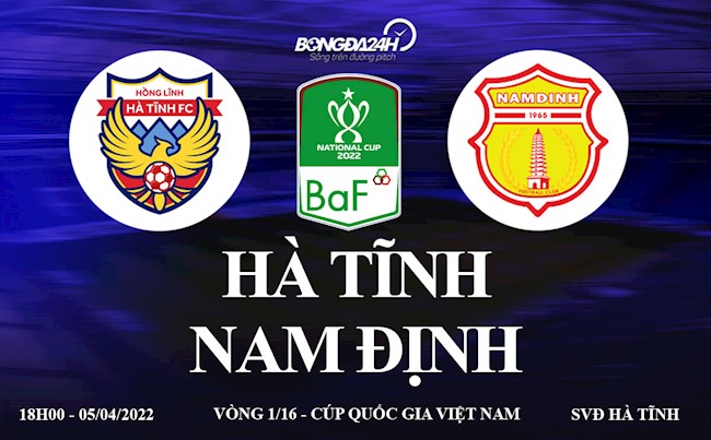 Link xem trực tiếp Hà Tĩnh vs Nam Định vòng 1/16 cúp Quốc Gia 2022 ở đâu ?