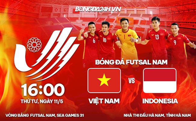 futsal Việt Nam vs futsal Indonesia