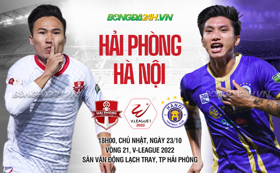 truc tiep bong da Hai Phong vs Ha Noi vleague 2022 hom nay