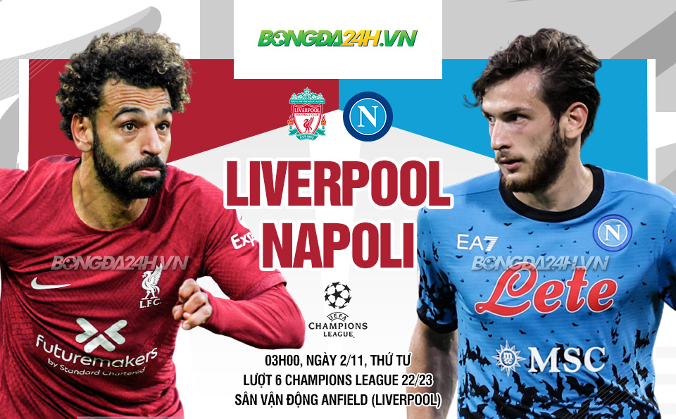 truc tiep bong da Liverpool vs Napoli cup c1 champions league hom nay
