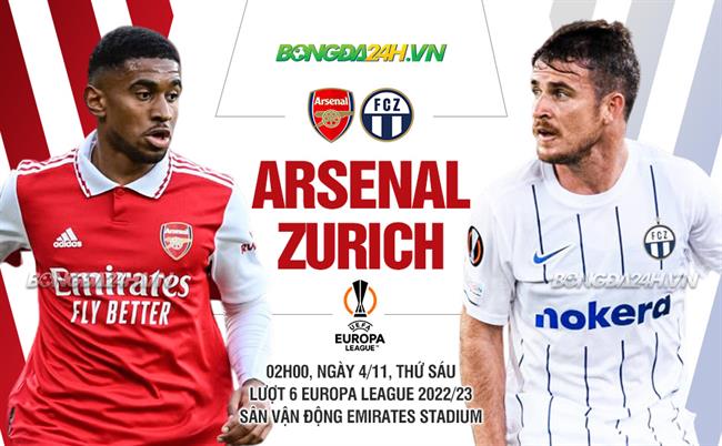 truc tiep bong da Arsenal vs Zurich cup c2 chau au europa league hom nay
